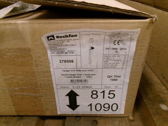 Ca. 155 stk. justerbare bøjler ROCKFON