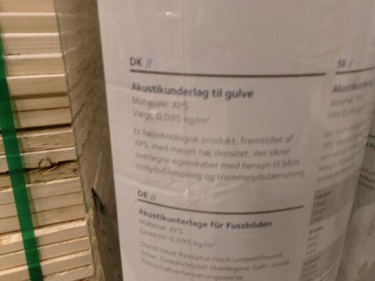 40 m2 Gulv underlag Moland molasilence
