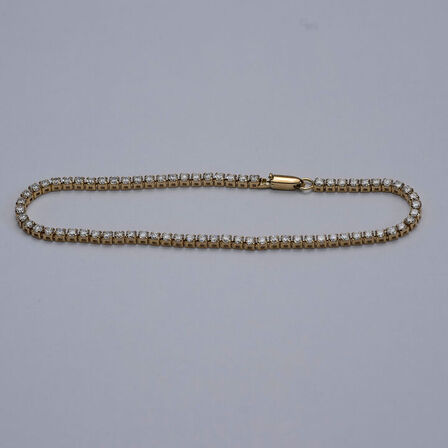 Tennisarmbånd af 14 kt guld