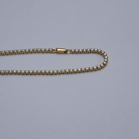 Tennisarmbånd af 14 kt guld