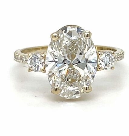 "Solitaire ringe ned naturlig eller lab-grown diamanter "