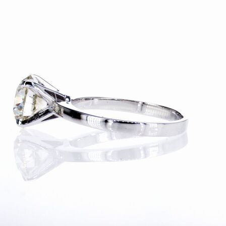 NATURLIG 2,02 ct. diamant og 14K hvidguldring.