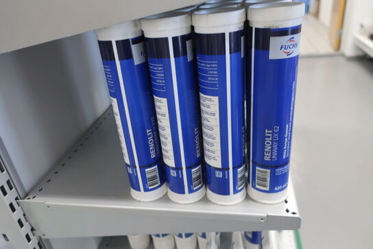 Hylde med div. Plejemidler FUCHS m.fl.