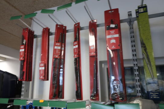 Div. Vinduesviskere, varelager m.m.