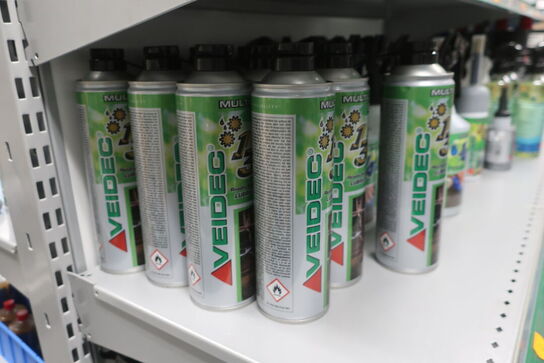 Hylde med div. Plejemidler