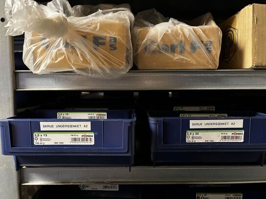 Indhold på 1 fag lagerreol