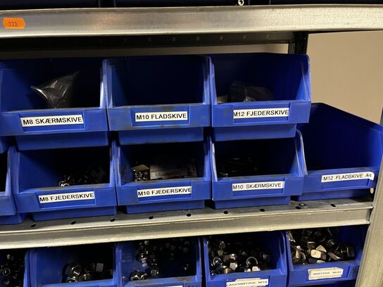 Indhold på 1 fag lagerreol