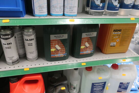 Hylde med div. Plejemidler