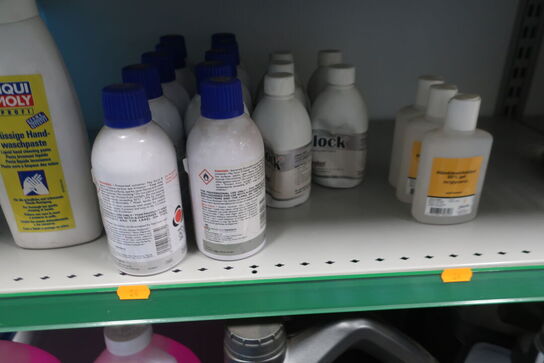 Hylde med div. Plejemidler