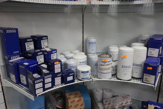 Hylde med div. Varelager VOLVO PENTA m.fl.