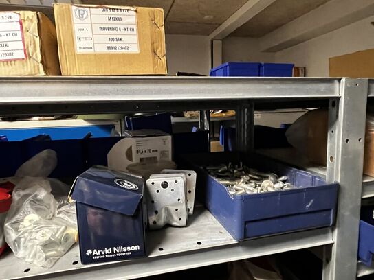 Indhold på 1 fag lagerreol