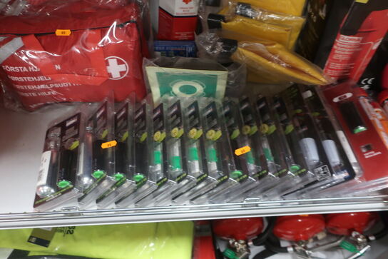 Div. Førstehjælpskit, sikkerhedsveste m.m.