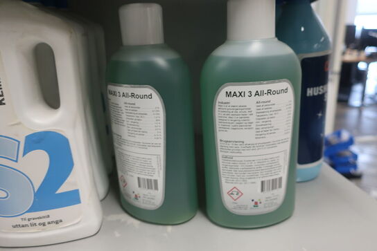 Hylde med div. Plejemidler