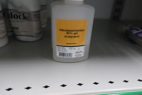 Hylde med div. Plejemidler