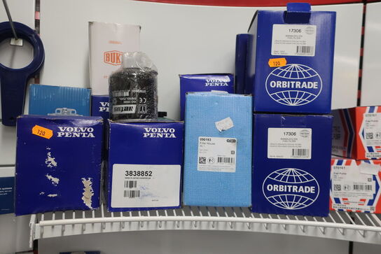 Hylde med div. Varelager VOLVO PENTA m.fl.