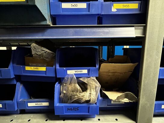 Indhold på 1 fag lagerreol