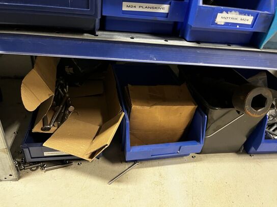 Indhold på 1 fag lagerreol