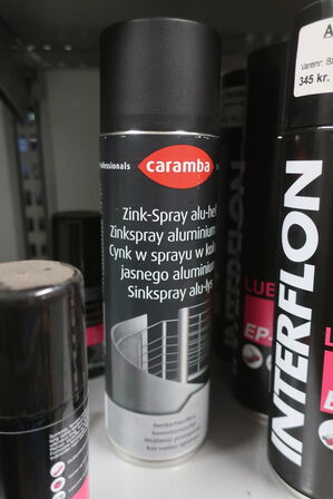 Hylde med div. Plejemidler