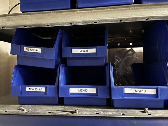 Indhold på 1 fag lagerreol