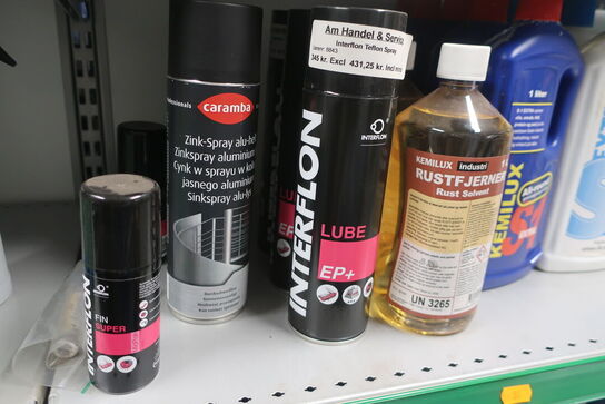 Hylde med div. Plejemidler