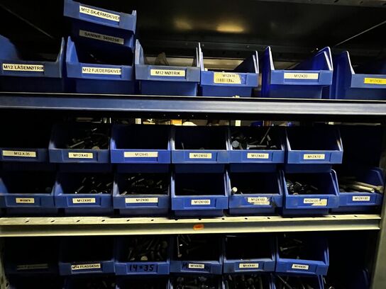 Indhold på 1 fag lagerreol