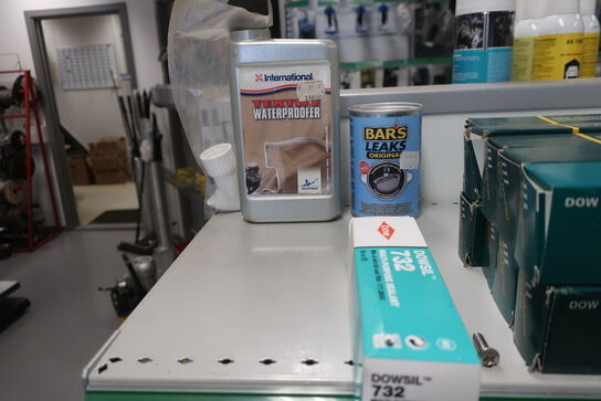 Hylde med div. Plejemidler