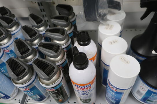 Hylde med div. Plejemidler LIQUI MOLY m.fl.