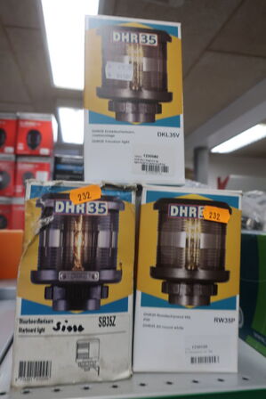 3 stk. lamper DHR 35