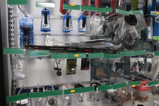 Div. Vinduesviskere, varelager m.m.