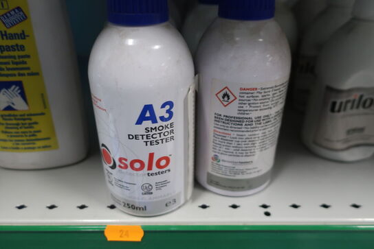 Hylde med div. Plejemidler