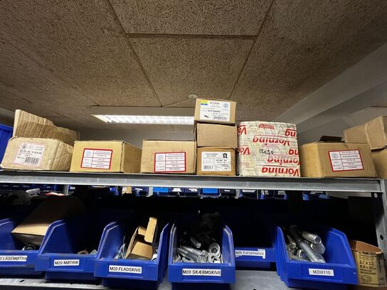 Indhold på 1 fag lagerreol