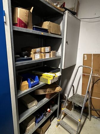 Indhold på 1 fag lagerreol