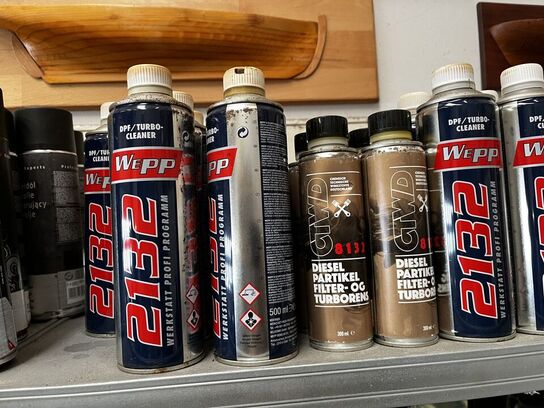 Hylde med div. Plejemidler