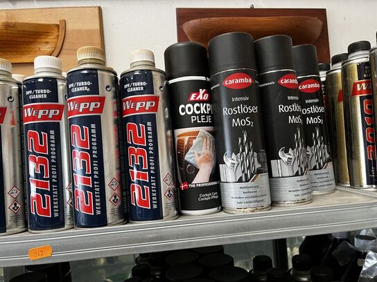 Hylde med div. Plejemidler