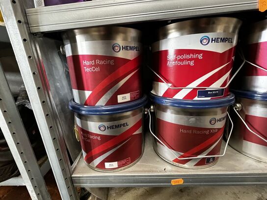 Hylde med div. Plejemidler HEMPEL m.fl.