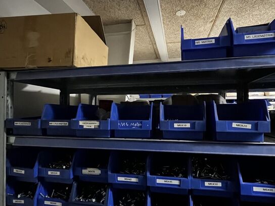 Indhold på 1 fag lagerreol