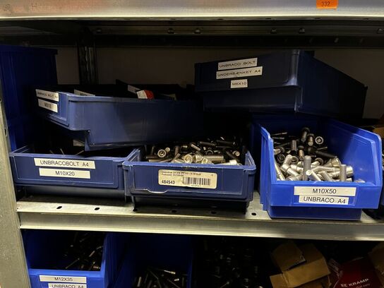 Indhold på 1 fag lagerreol