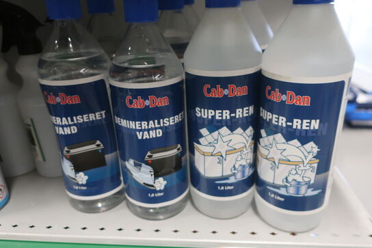 Hylde med div. Plejemidler