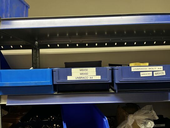 Indhold på 1 fag lagerreol