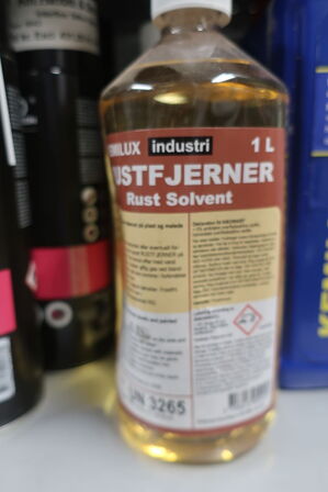 Hylde med div. Plejemidler