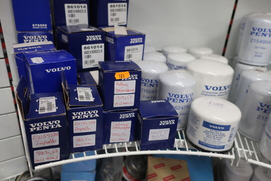 Hylde med div. Varelager VOLVO PENTA m.fl.