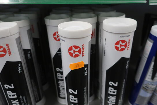 Hylde med div. Plejemidler TEXACO m.fl.