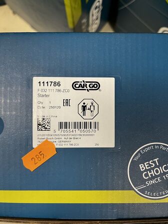 Startmotor CARGO 111786