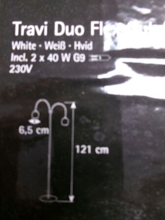 Standerlampe HERSTAL Travi Duo Flex