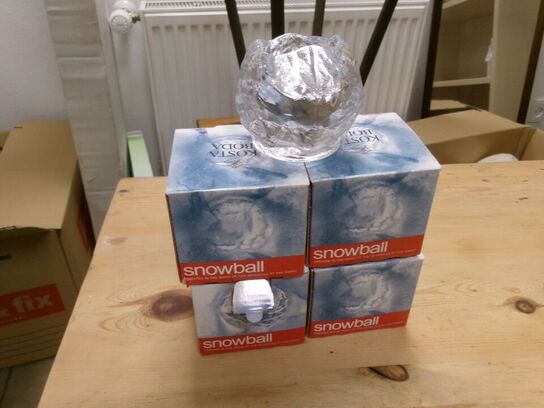 4 stk. lysestage, lille COSTA BODA Snowball