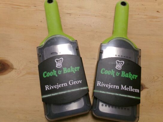 2 stk. rivejern COOK AND BAKER