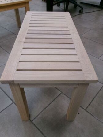 Lago-bænk, teaktræ