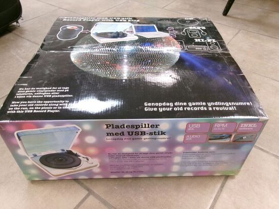 Pladespiller m/USB-stik
