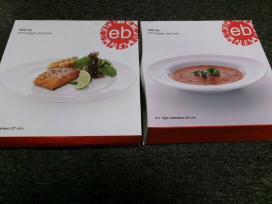 8 stk. tallerken ERIK BAGGER Daily