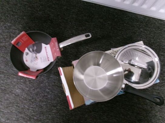 2 stk. kasserolle KITCHEN AID, RAADVAD